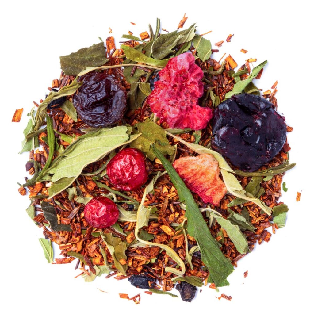 Elcsendesedés - bio gyümölcsös rooibos tea kenderlevéllel